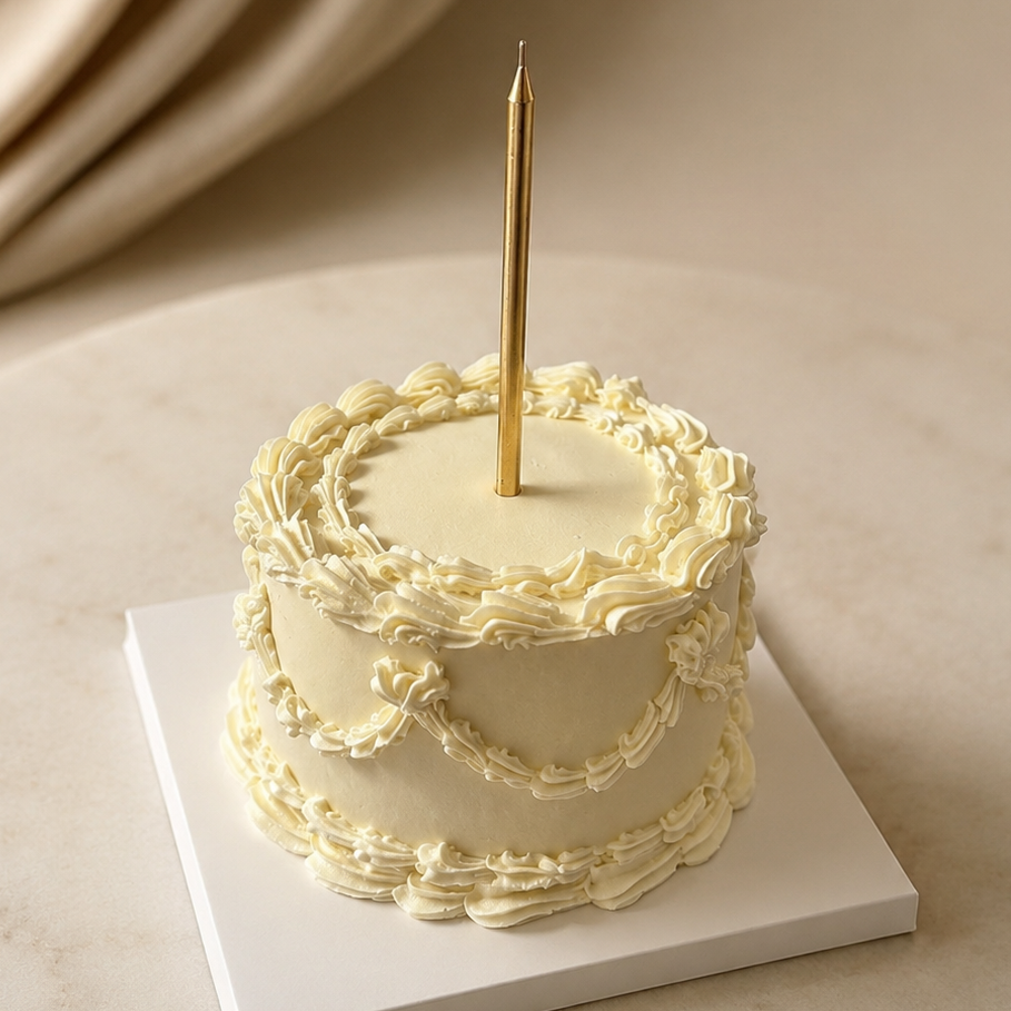 White Vintage Cake