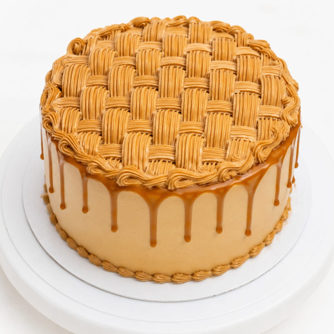 Caramel Drip Butterscotch Cake