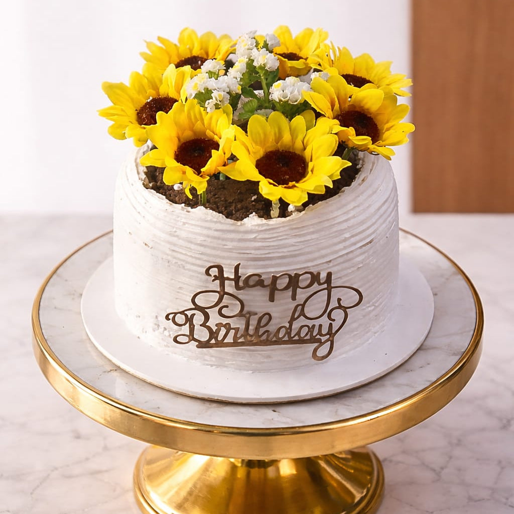 Sunflower Pot Cake