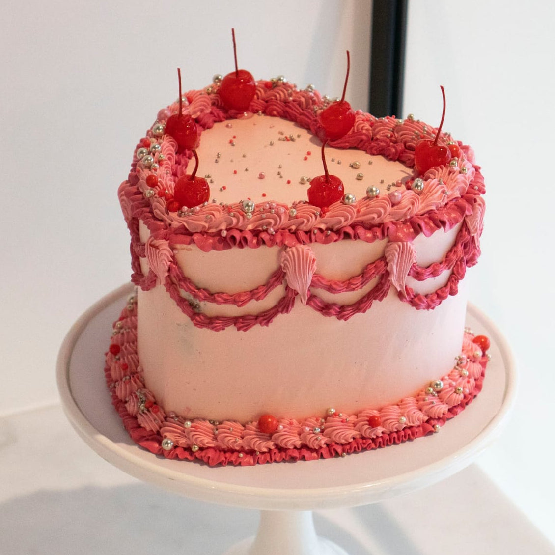 Vintage Heart Cake