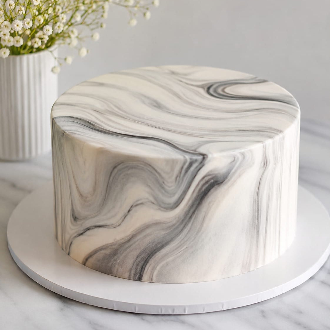 Marble Design Cake