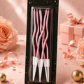 Curly Metallic Candles