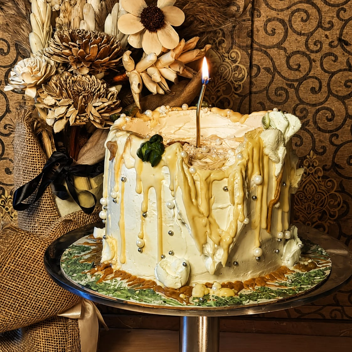 Candle Theme Tall Cake
