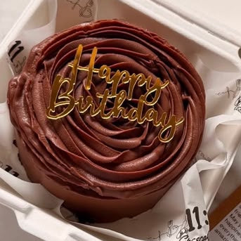 Round Chocolate Bento Cake
